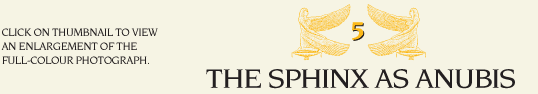The Sphinx as Anubis